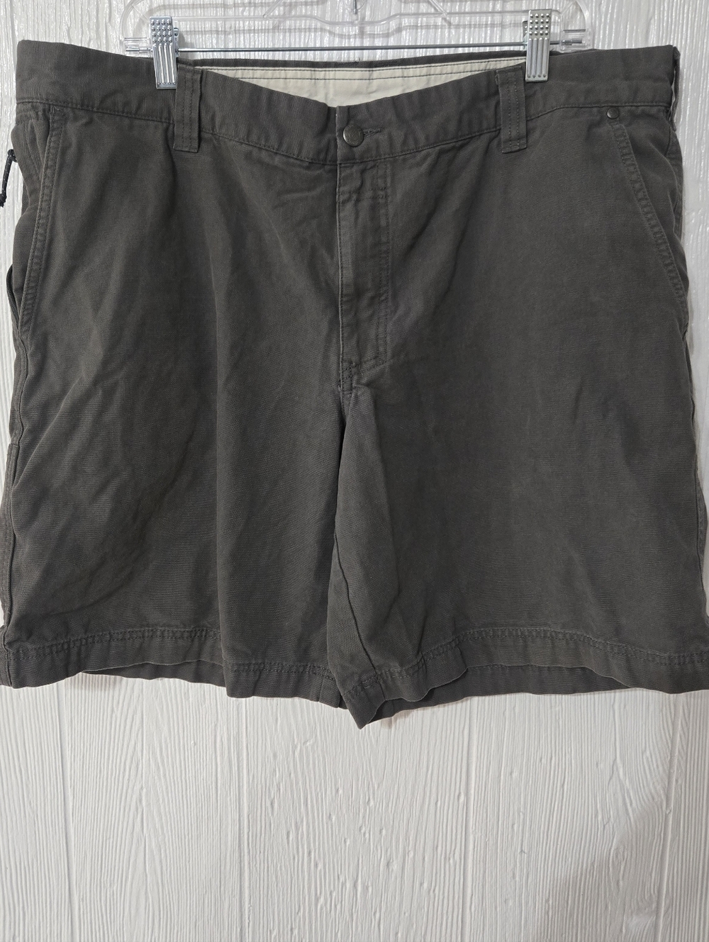 Columbia Sportswear Men's Gray Hiking Shorts Size 40x10 Cotton Blend